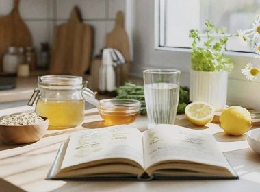 Table with natural remedies