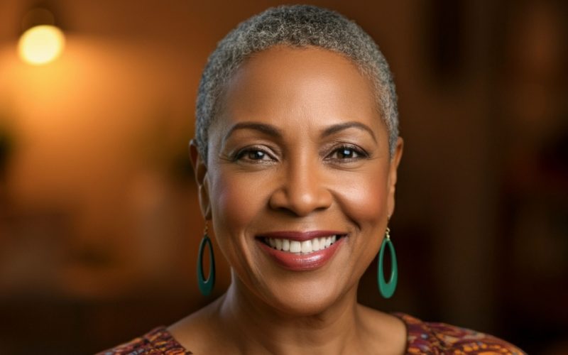 beautiful senior woman